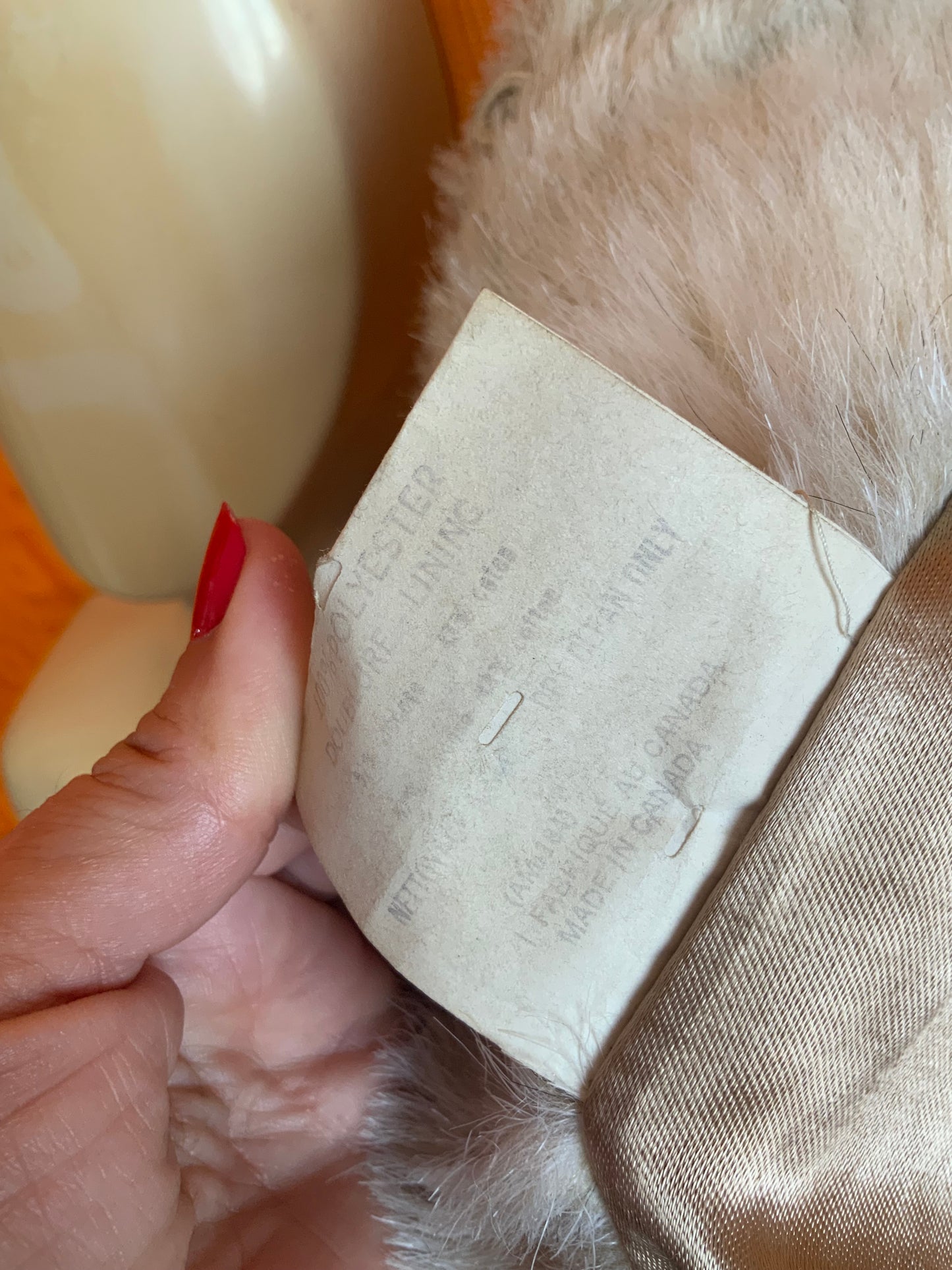 Manteau Canada Vintage 1960/70 Beauté fourrure synthétique - T40 maxi.