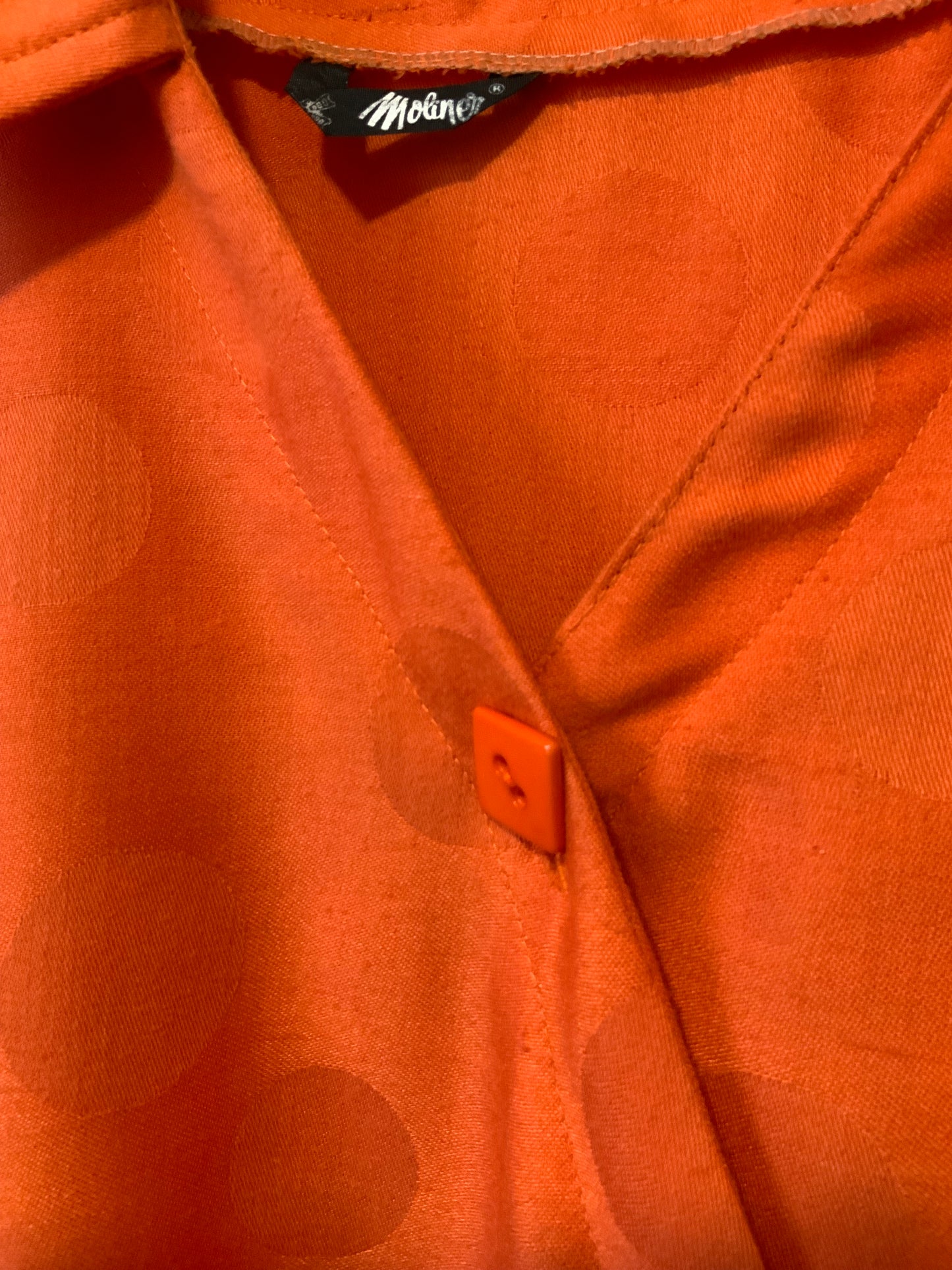 Robe Orange Création Vintage 1980/90