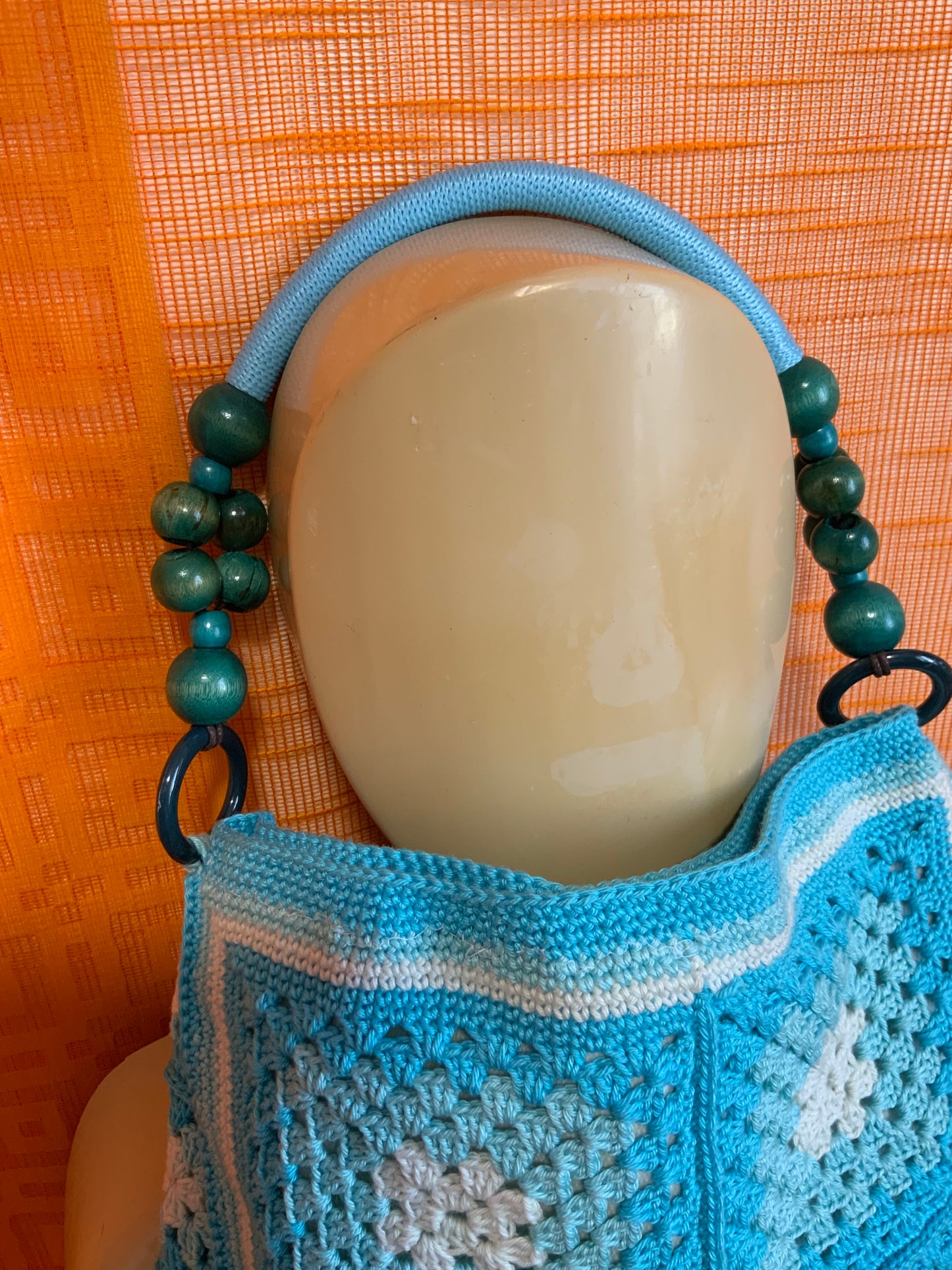 Sac à main fait main en laine au crochet Façon Vintage