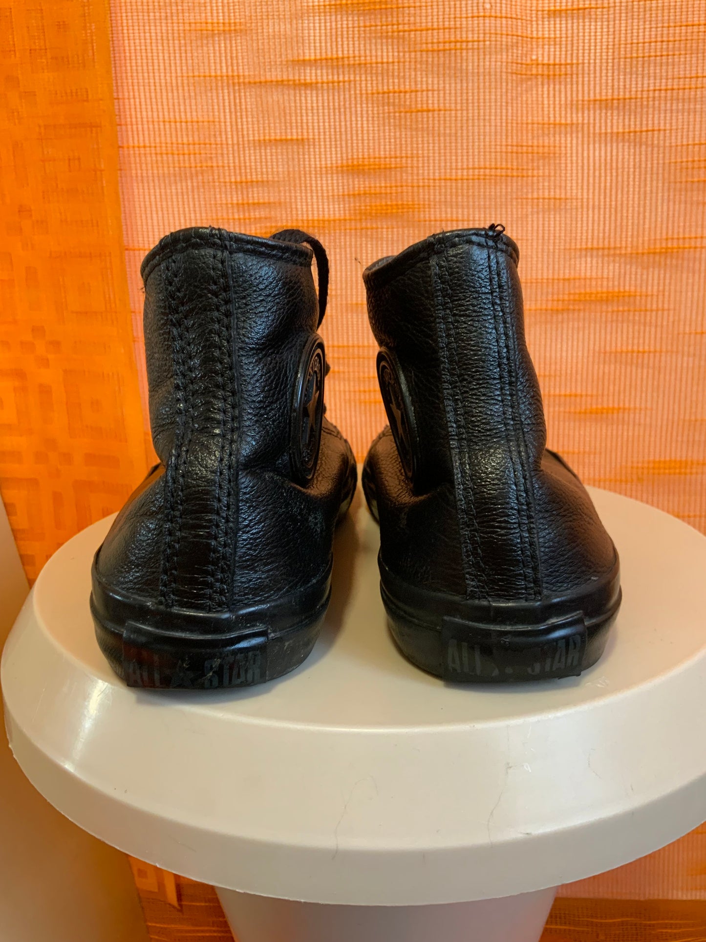 Baskets Converses All Star Montantes Vintage 2000’ Cuir noir- T37