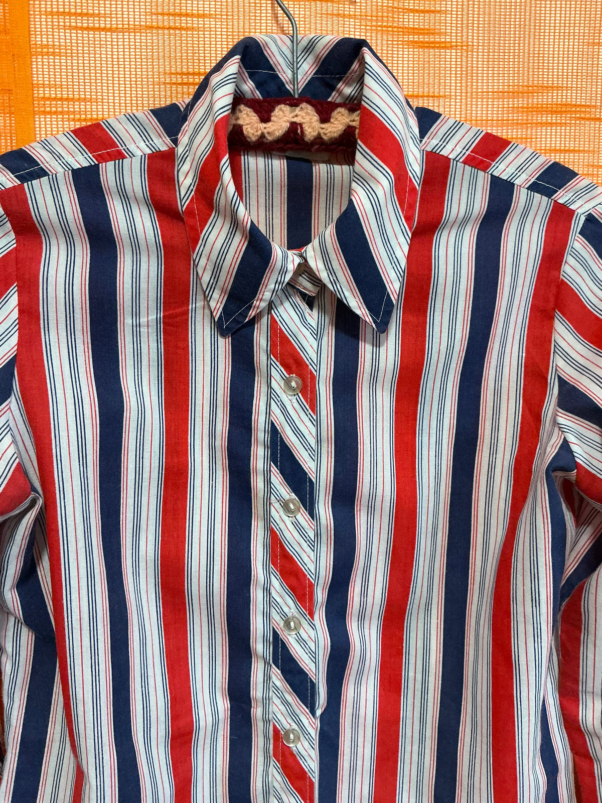 Chemisier Chic à rayures Vintage 1980- T38