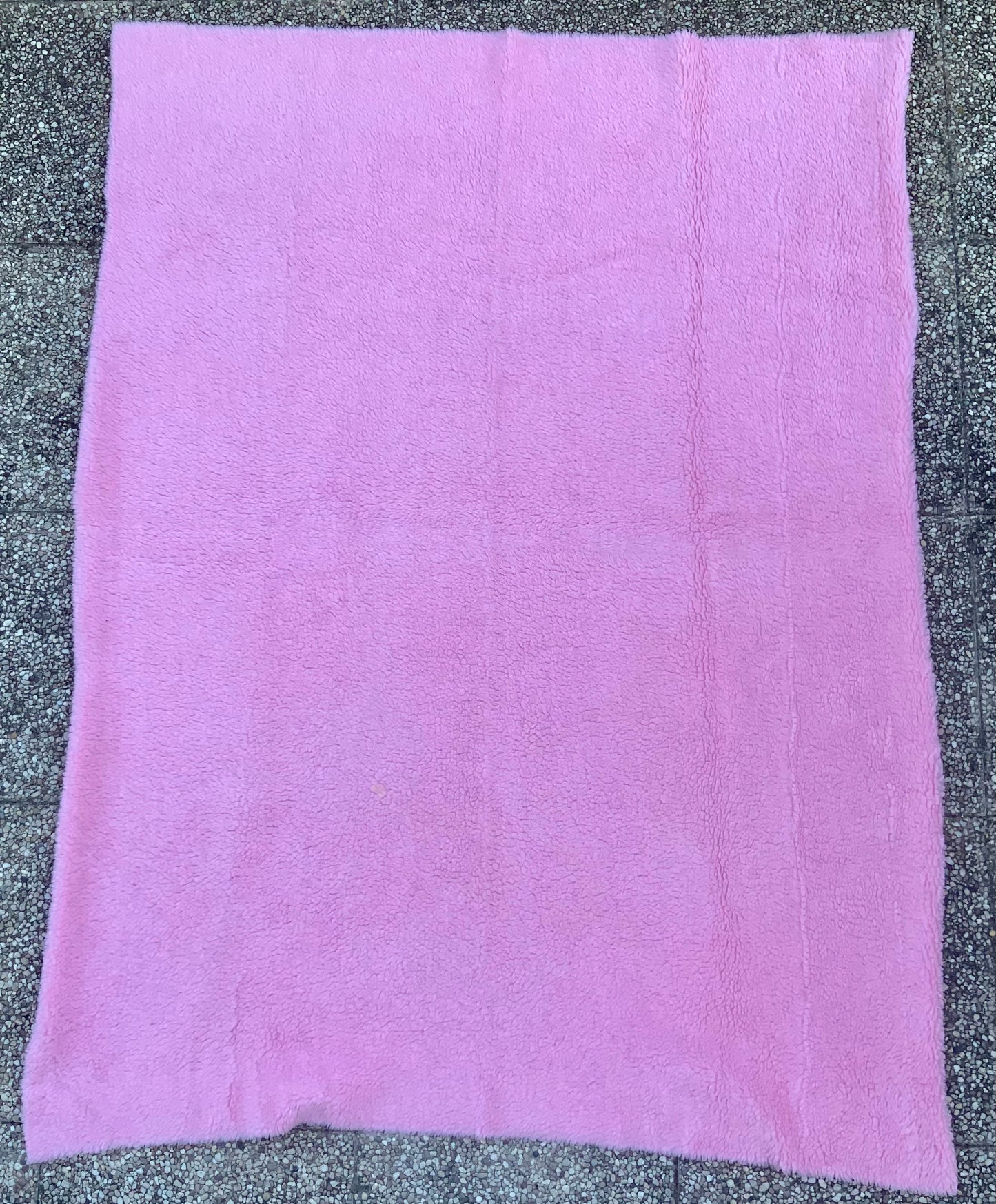 Tissu Crylor Rose Vintage 1980 - 156X114cms