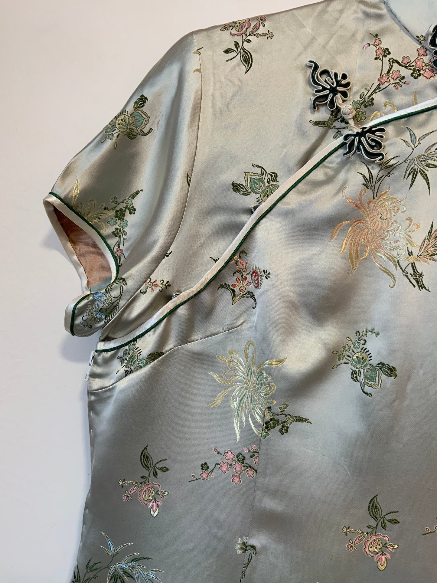 Robe Chinoise Soie Confection Main Vintage- T40/42
