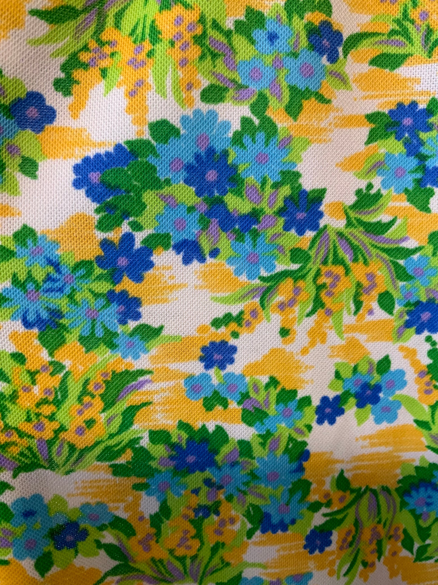 Robe a fleurs Vintage 1970 Création - T48