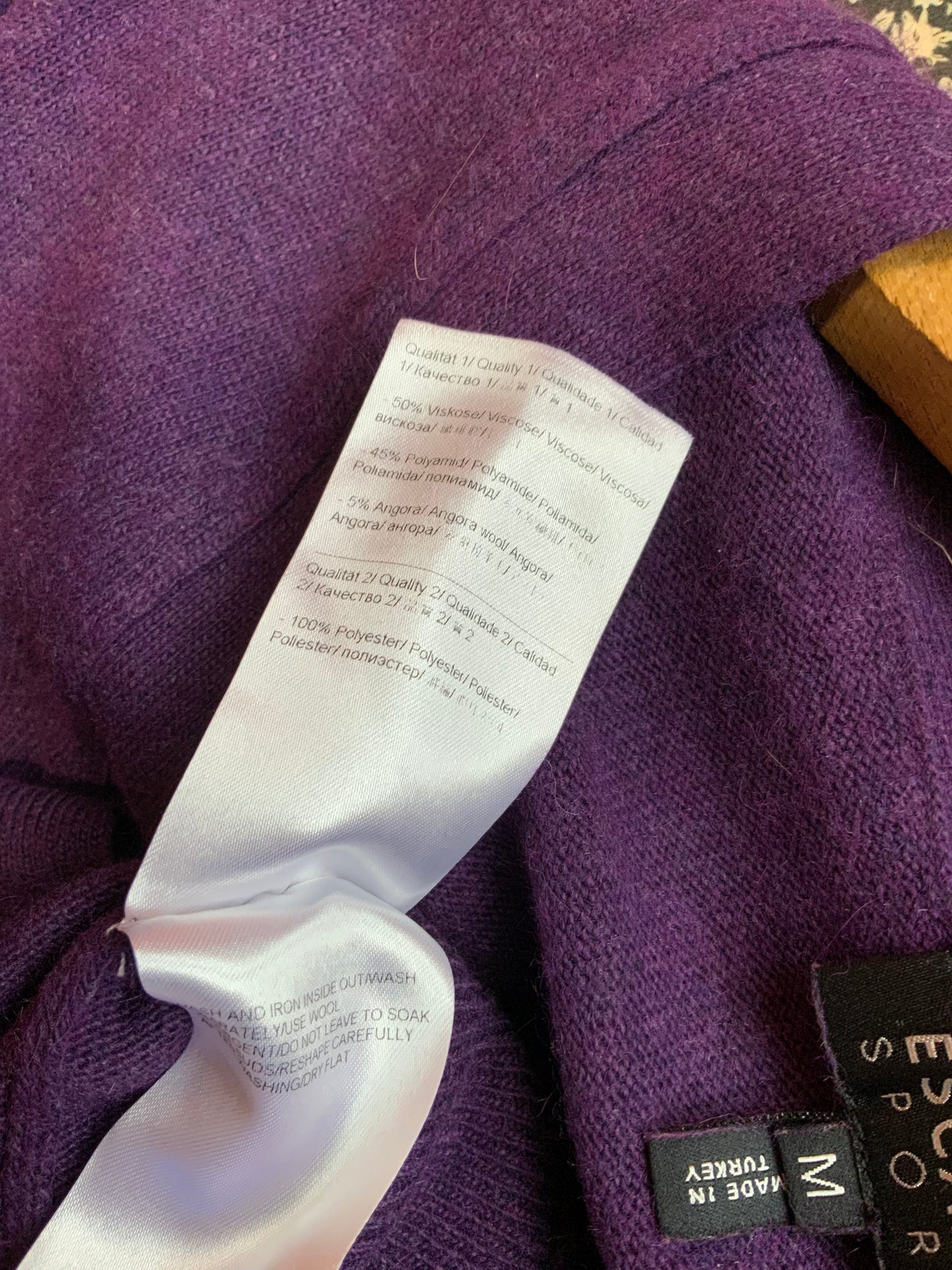 Gilet Angora Escada avec coudières -Taille M