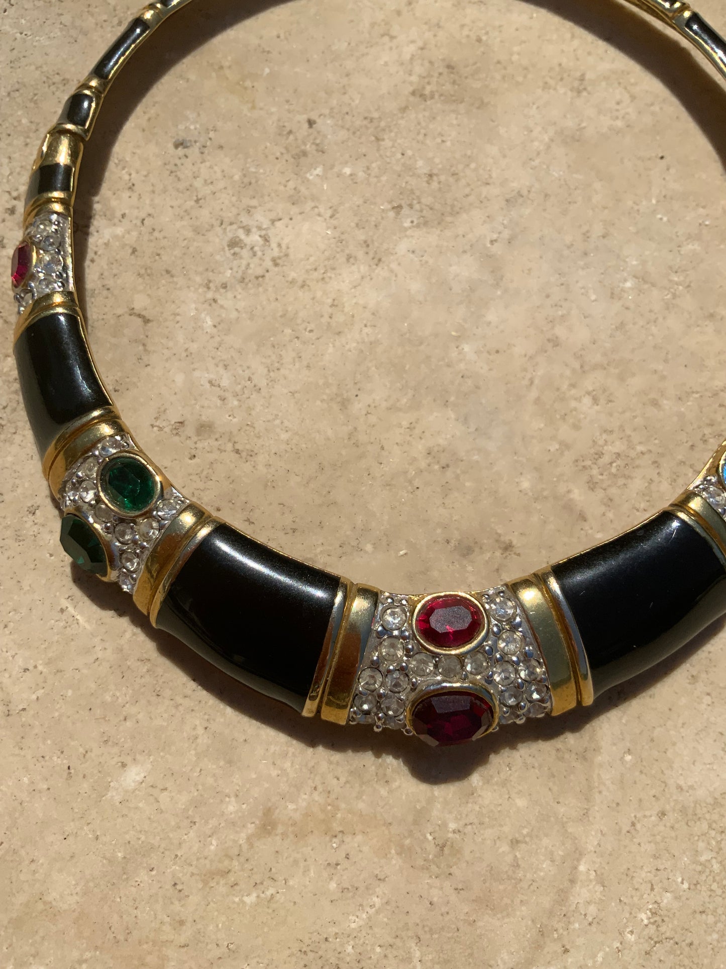 Collier Superbe Plastron Vintage 1990-