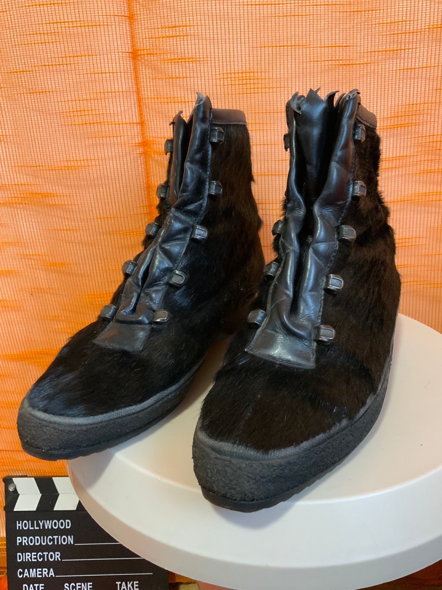 Bottines Fourrées Vintage Deadstock Fourrure 1970 Originales