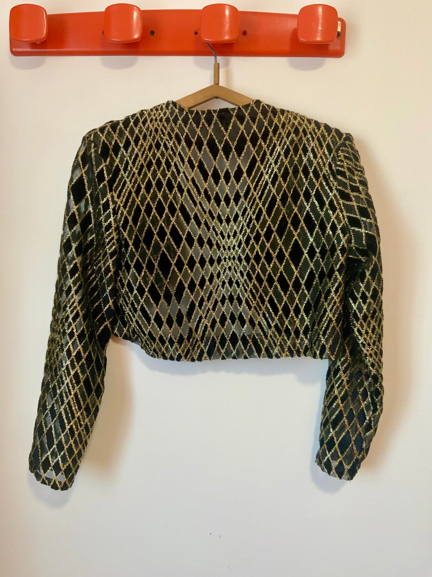 Veste Lurex Vintage France 1980 Original -T44
