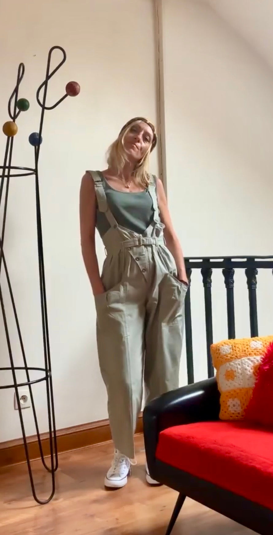 Salopette Originale Mode Vintage 1980- T38
