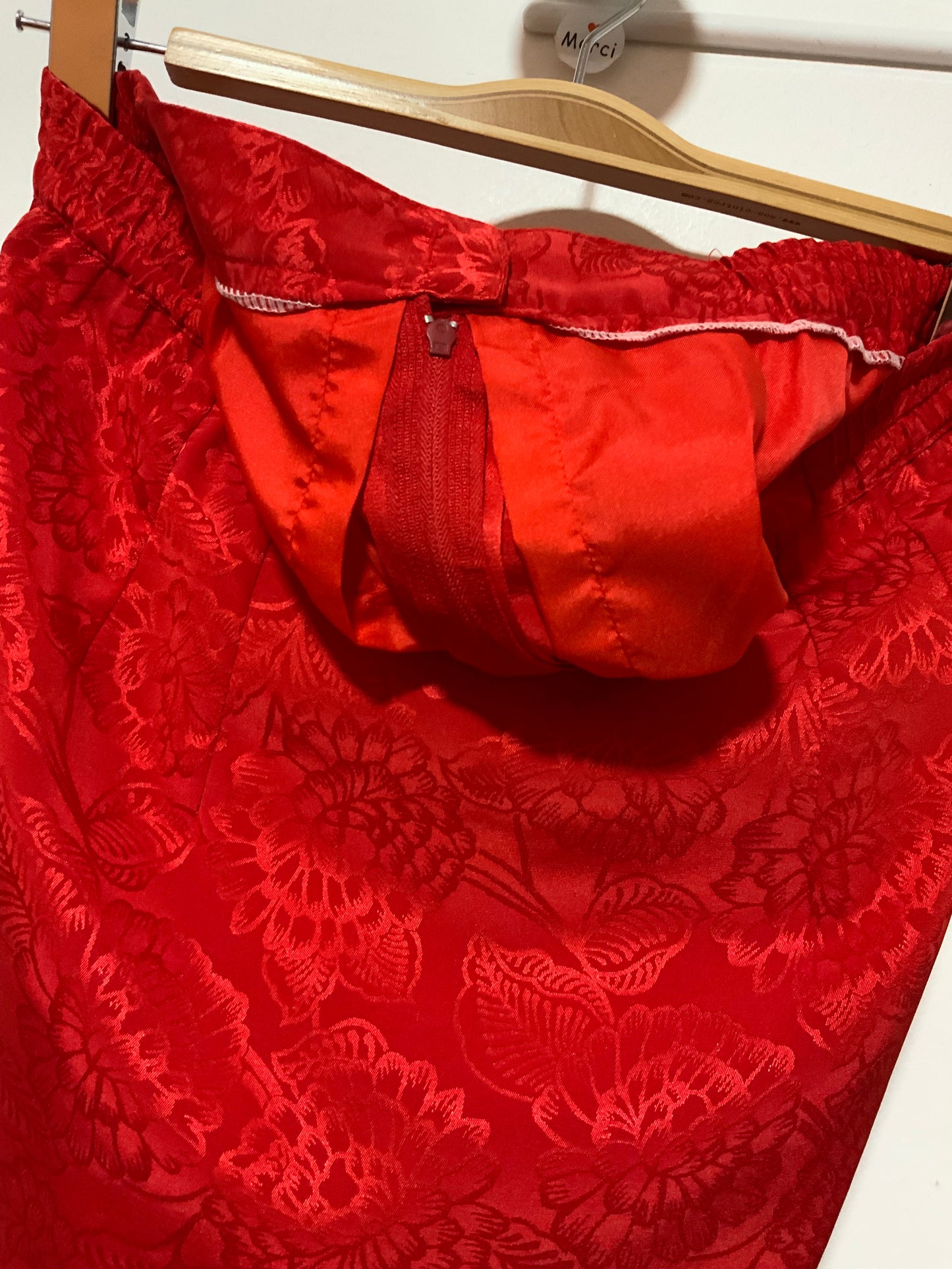 Ensemble Rouge Vintage 1980 Élégance - T42-