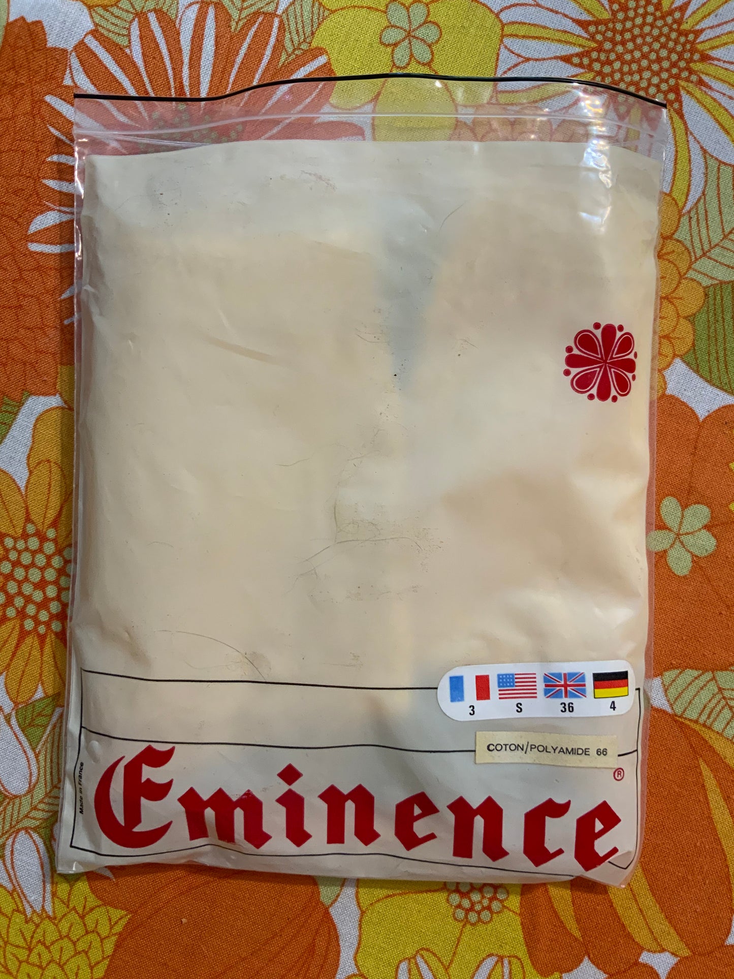 Culotte Shorty Eponge Deadstock 1970 France Éminence - T38 maxi.