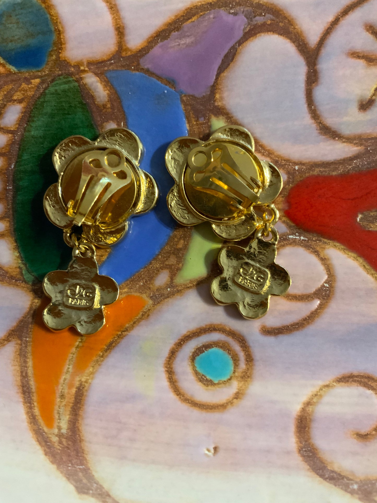Boucles d’oreilles Fleurs Jacky de G Vintage
