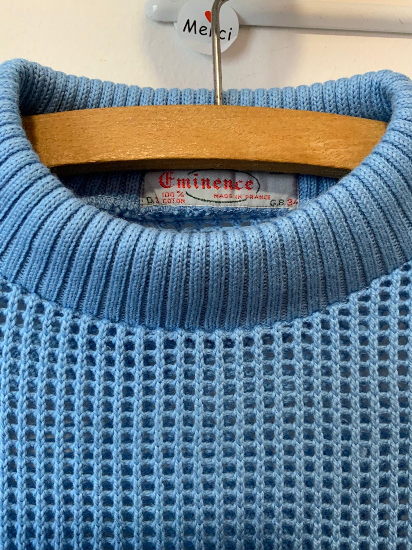 T Shirt Ajouré Original Deadstock Neuf 1970- T42