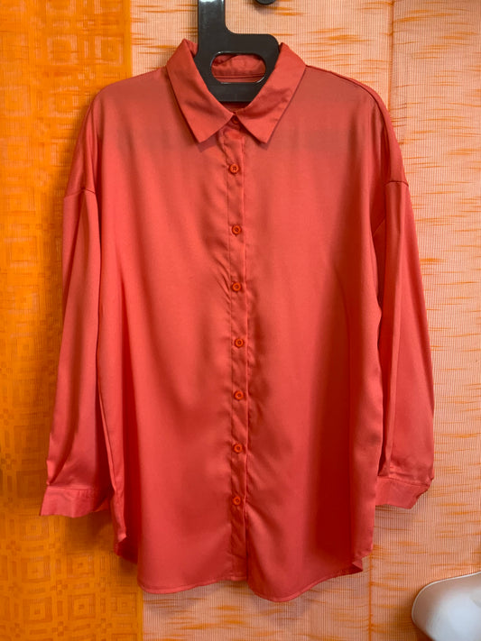 Chemise Longue Liquette Orange Vintage- TU