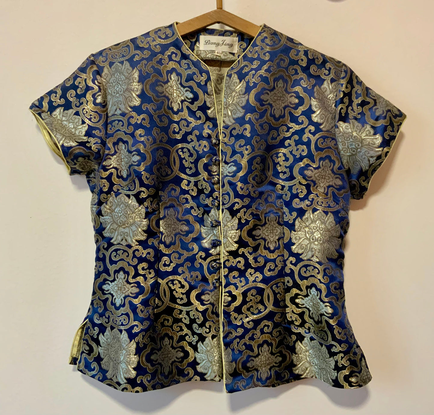 Chemise Chinoise Pure Soie Vintage