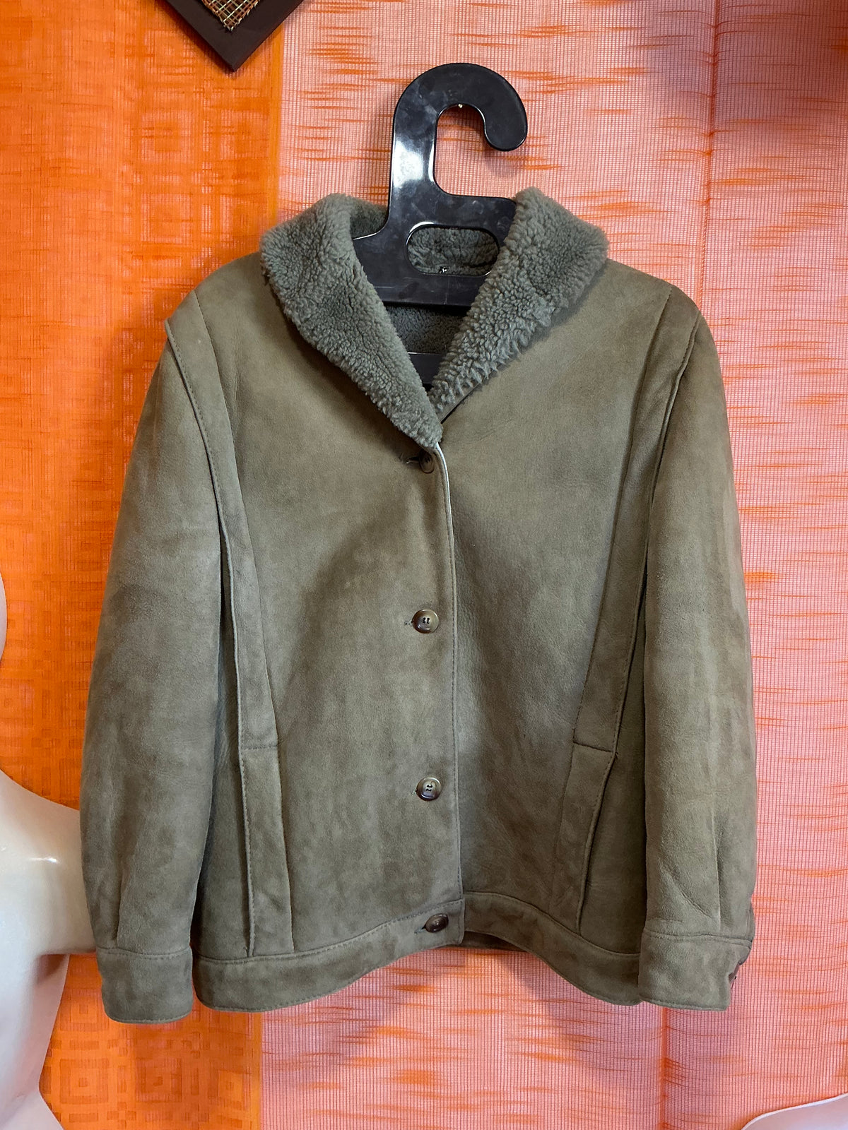 Superbe Manteau Daim Pépite Morland Angleterre Vintage 1970 - T38