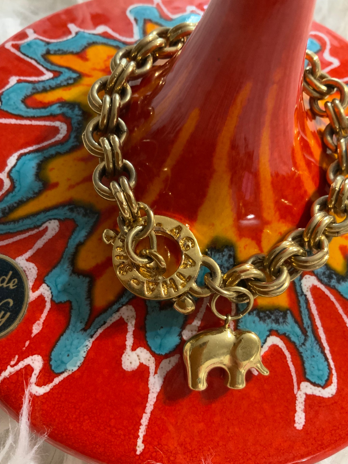 Bracelet Agatha Vintage breloque 1990 Paris France