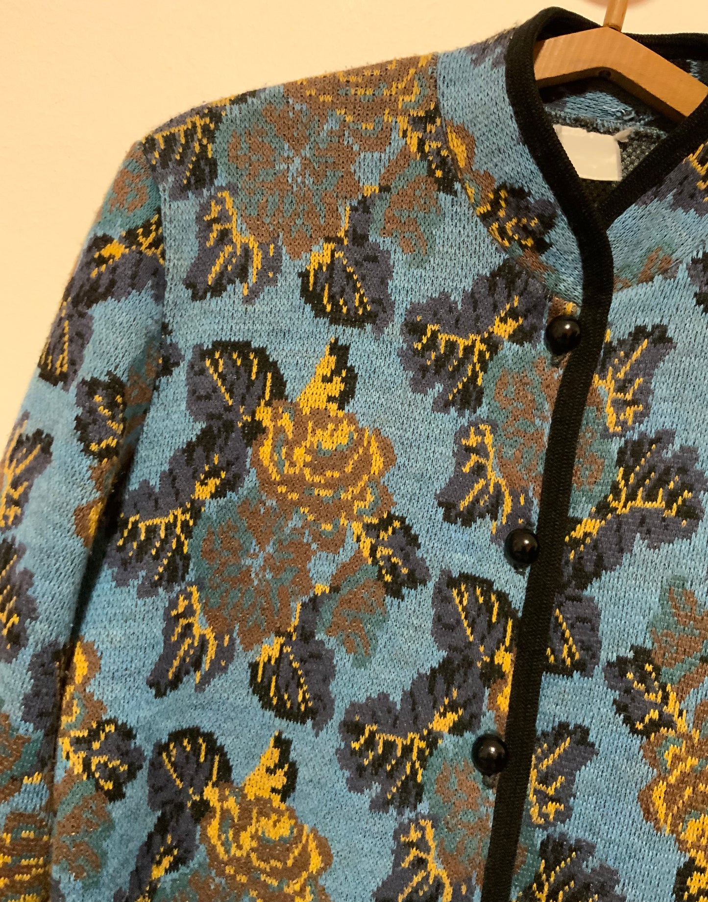 Gilet a Fleurs Vintage 1980