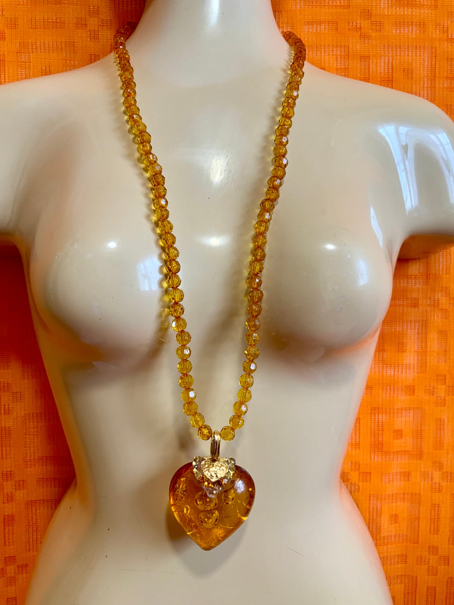Collier Perles Coeur Jacky de G Vintage Chic