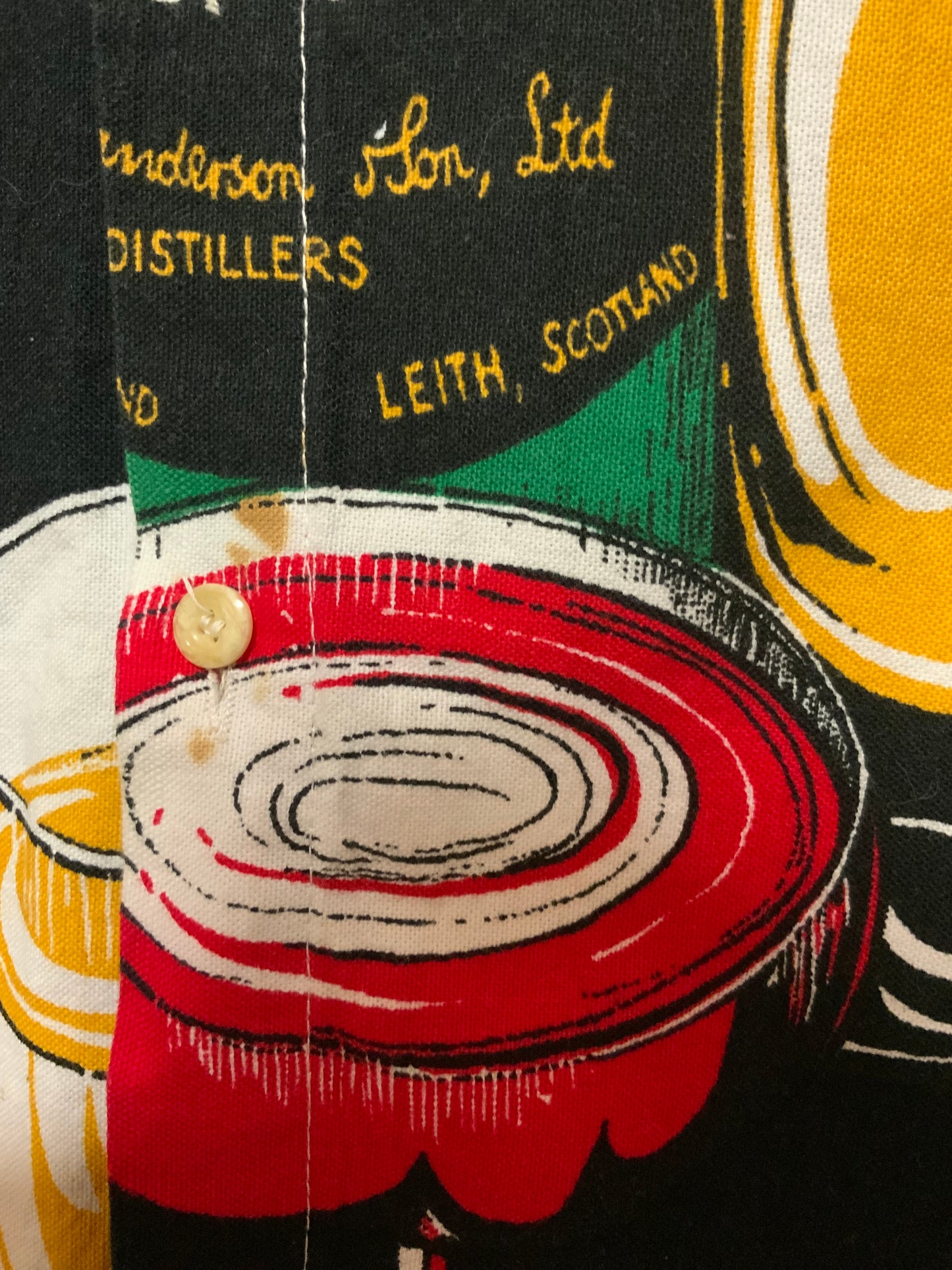 Chemise Vintage 1970 Col pelle à tartes Publicitaire - T34