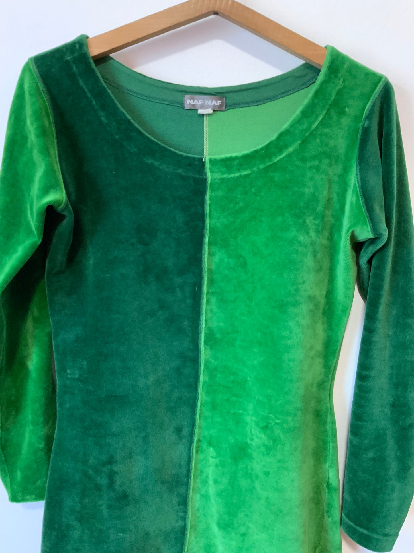 Robe originale velours Naf Naf Vintage 1990 -T38