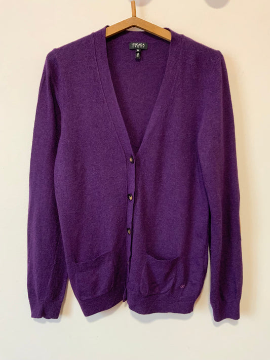 Gilet Angora Escada avec coudières -Taille M