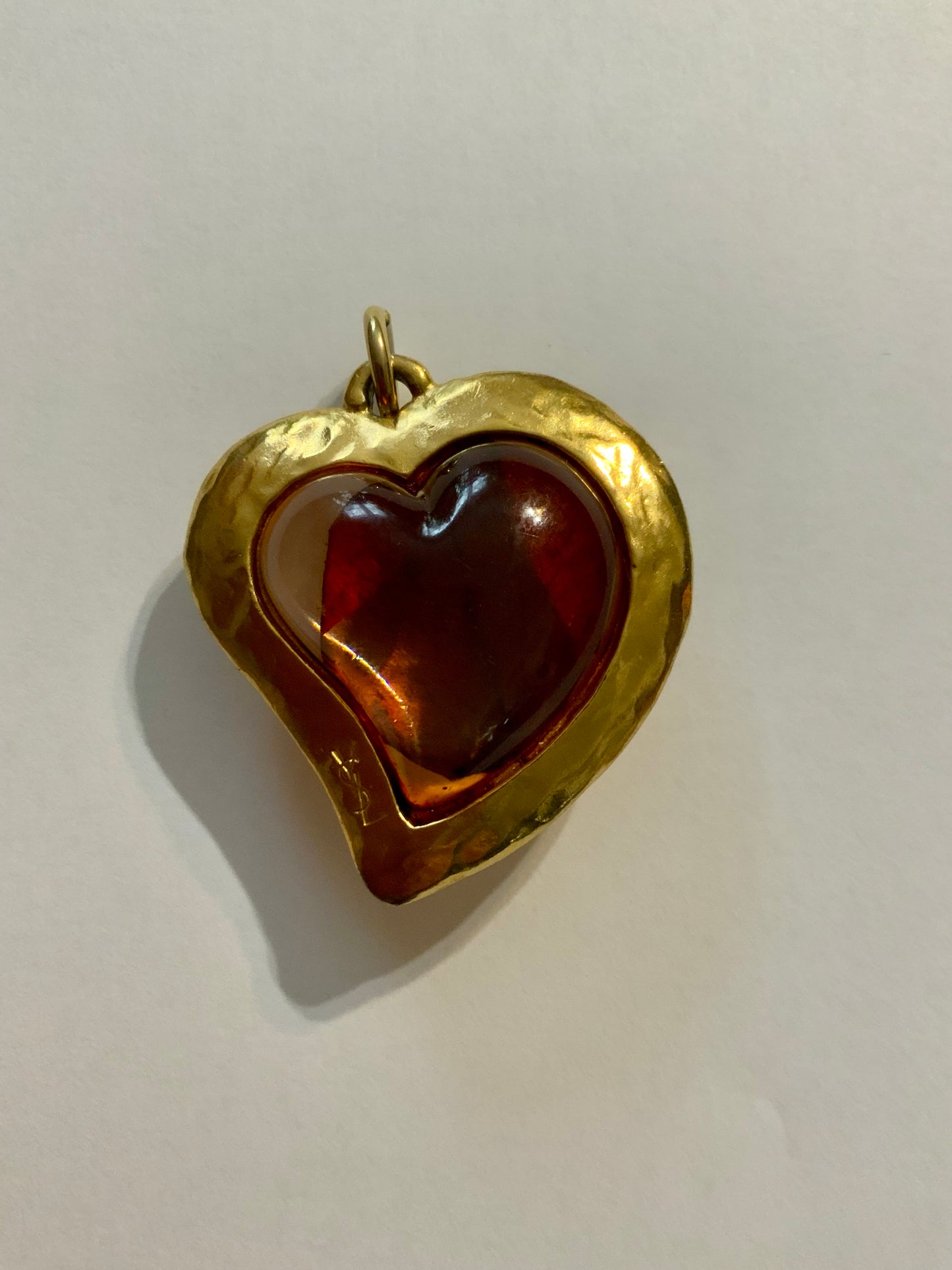 Pendentif Coeur Vintage Yves Saint Laurent Luxe