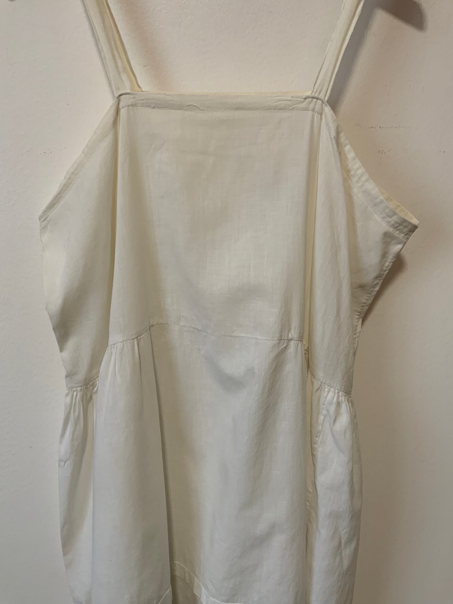 Robe broderies anglaises Ancienne Vintage Boheme Coton- Grande taille