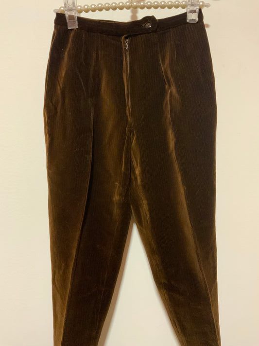 Authentique Fuseau Vintage 1970 Velours côtelé France