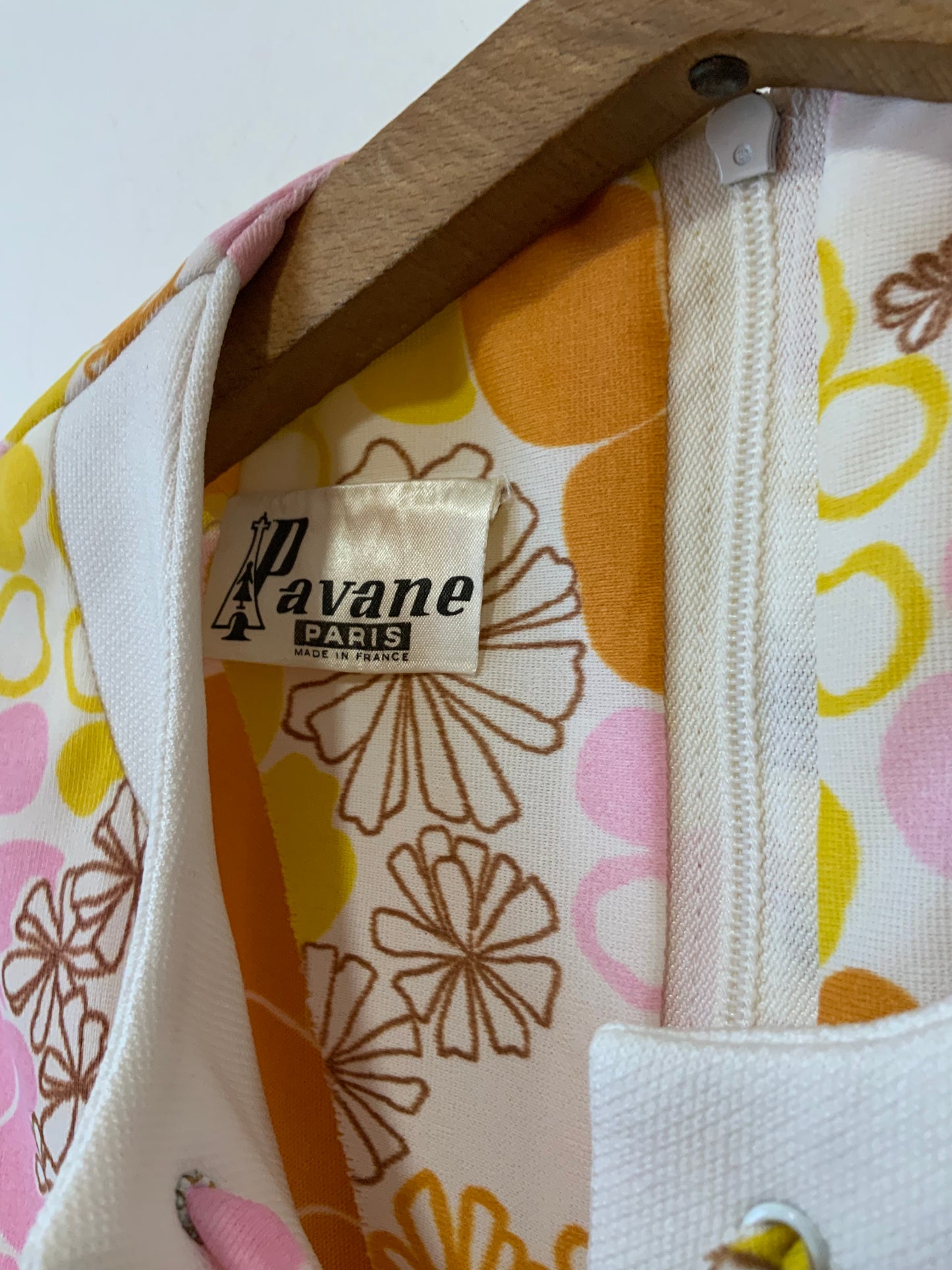 Robe Hippie romantique À fleurs Vintage 1970-T38