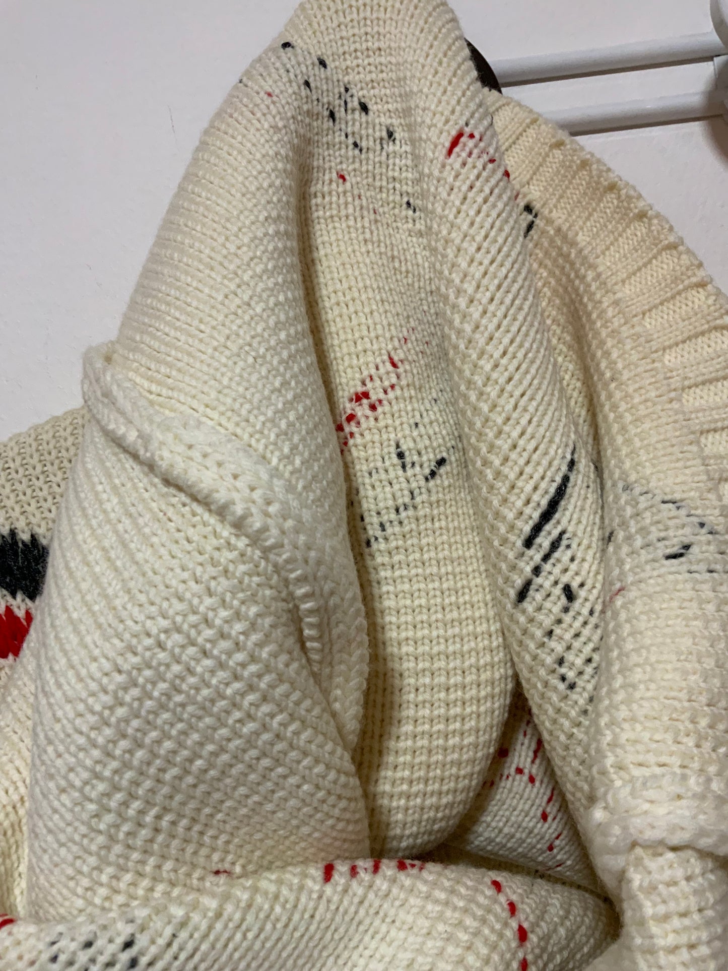 Gros Pull tricoté Laine Vintage Pépite