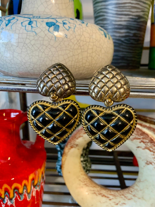 Boucles d’oreilles Coeurs Vintage-