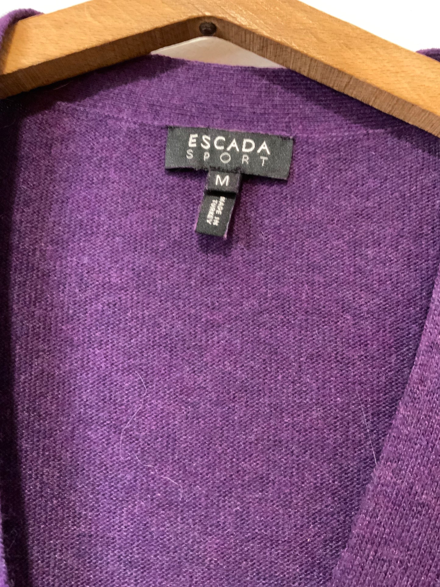Gilet Angora Escada avec coudières -Taille M