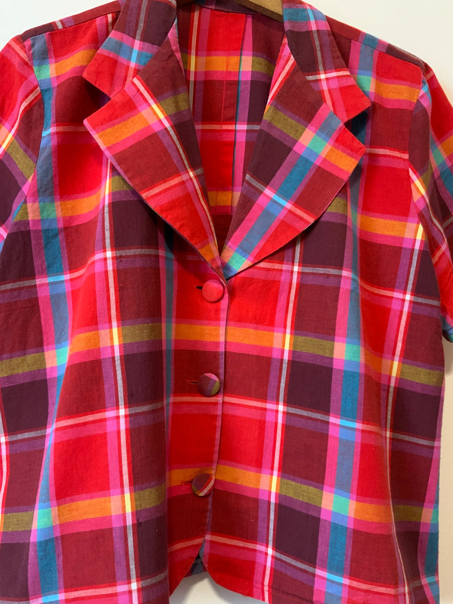 Chemisier a carreaux Madras Vintage- T40