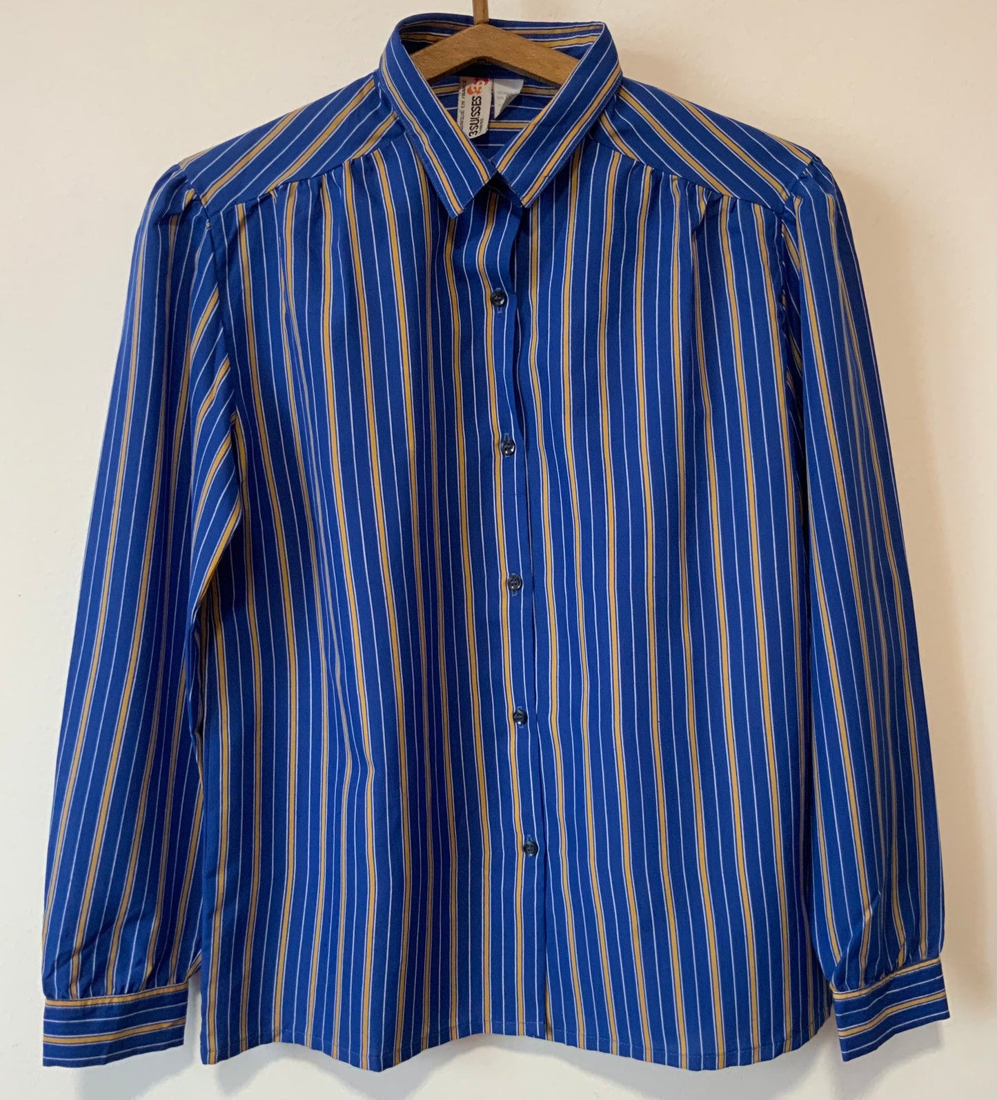 Chemisier Élégant à rayures Vintage 1980