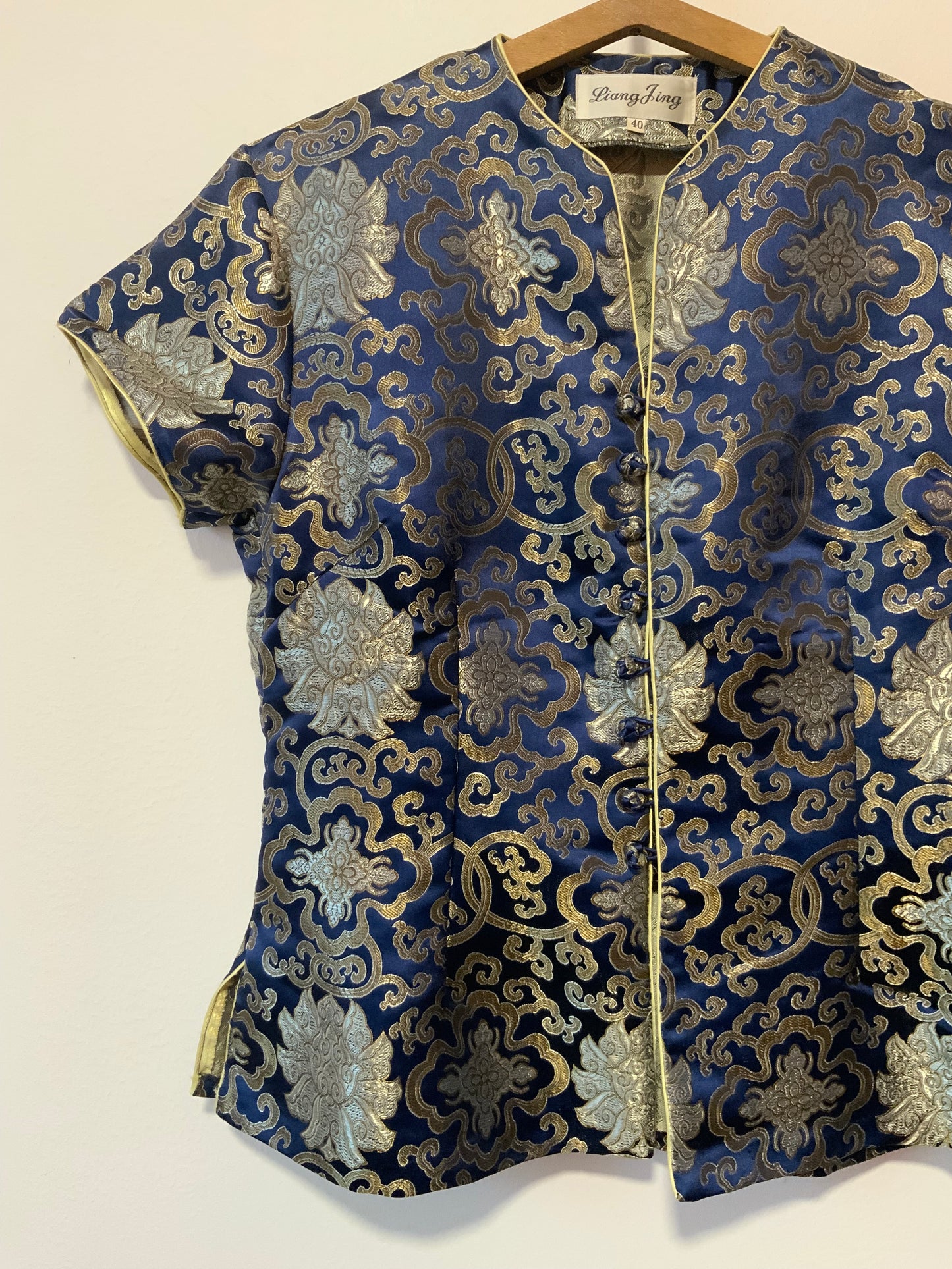 Chemise Chinoise Pure Soie Vintage