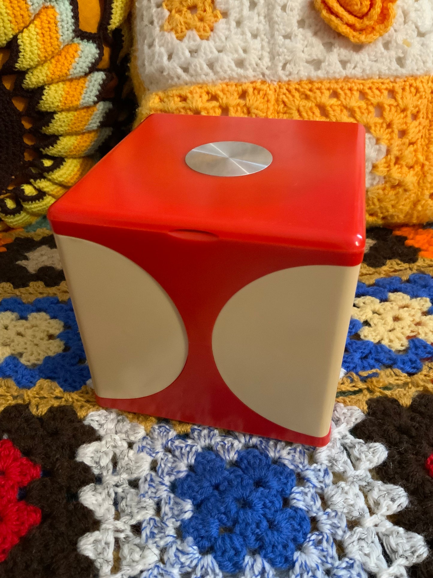 Beauty Case Orange Vintage 1970