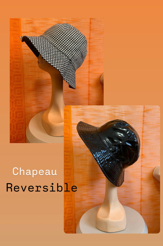 Chapeau Vintage Pluie réversible - TU