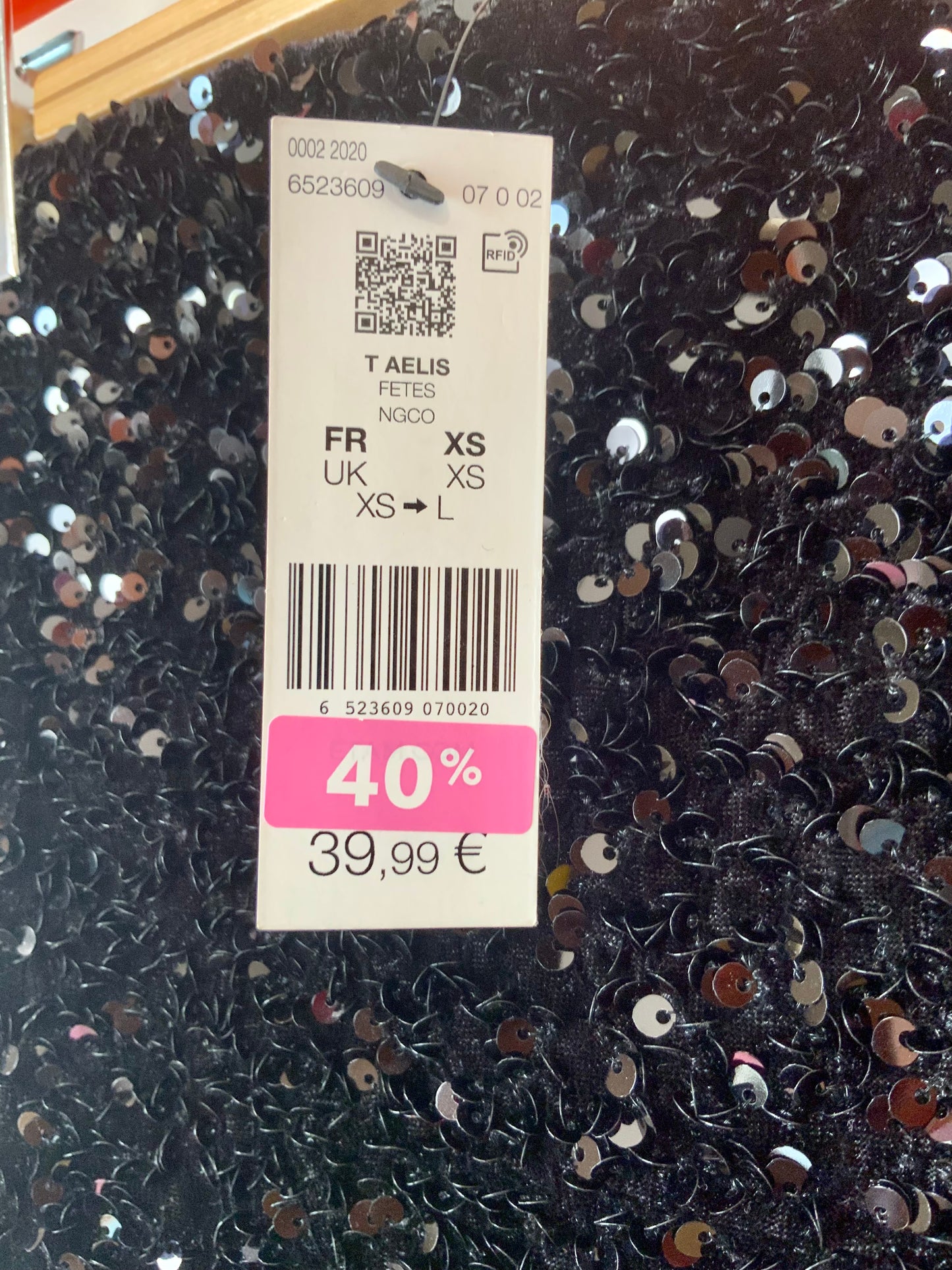 Bustier à paillettes Neuf Etam - T XS