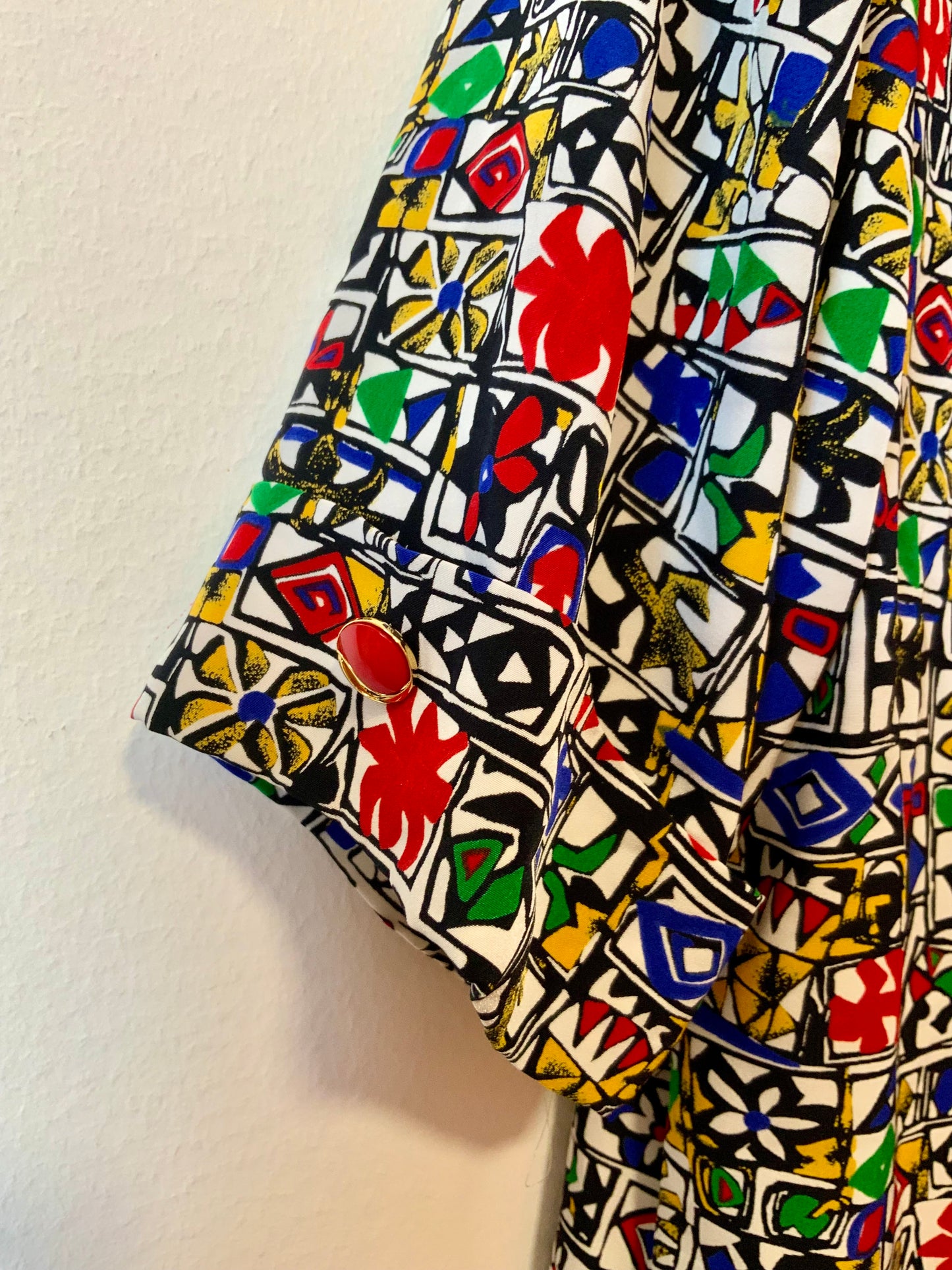 Robe Élégante boutonnée Vintage 1990- T42.