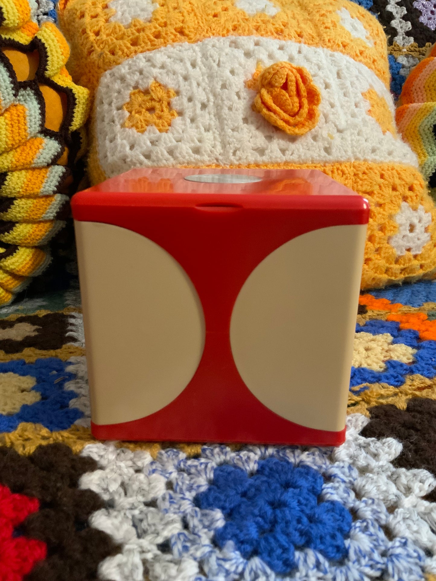 Beauty Case Orange Vintage 1970