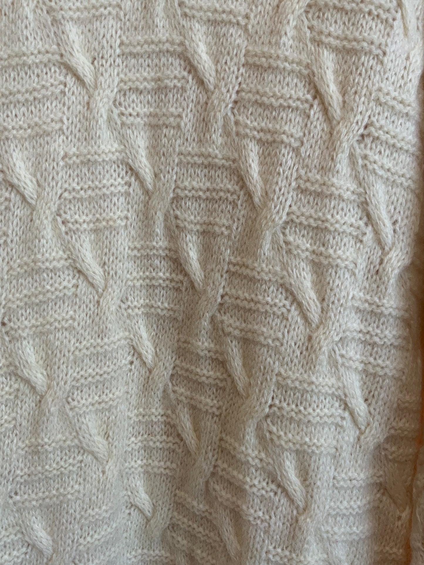 Robe Benetton Torsades pure laine vierge Vintage Italy 1980/90- T52 maxi.