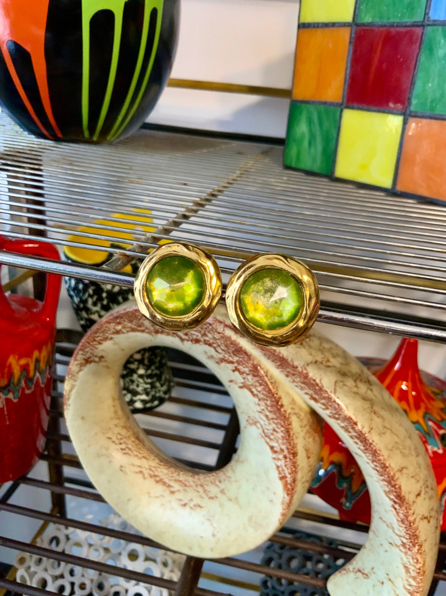 Boucles d’oreilles rondes Vintage Chic