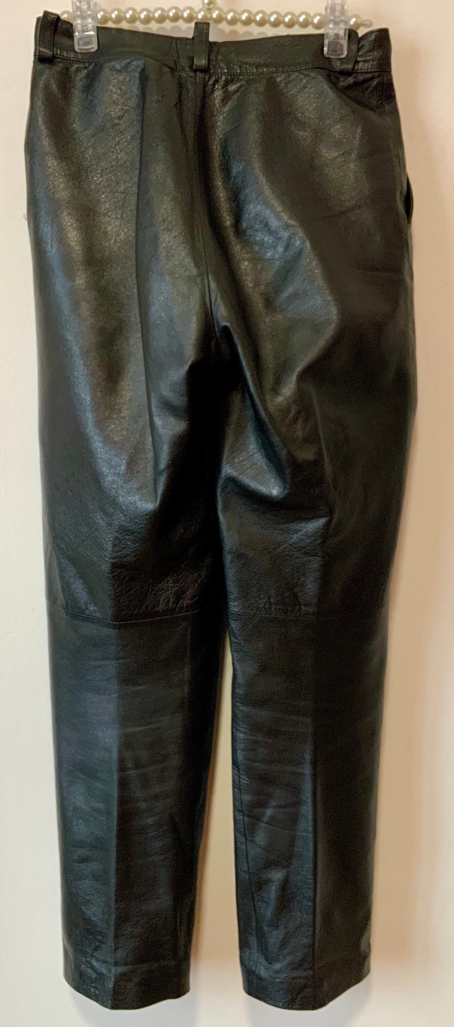 Pantalon en Cuir Pepite Vintage 1980 - T36/38.