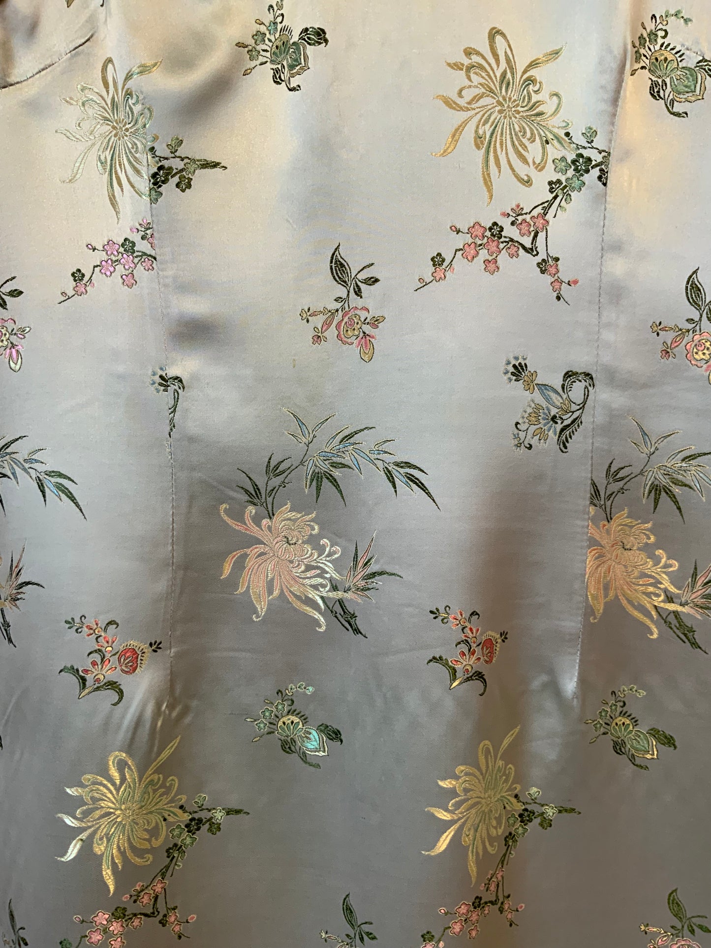 Robe Chinoise Soie Confection Main Vintage- T40/42