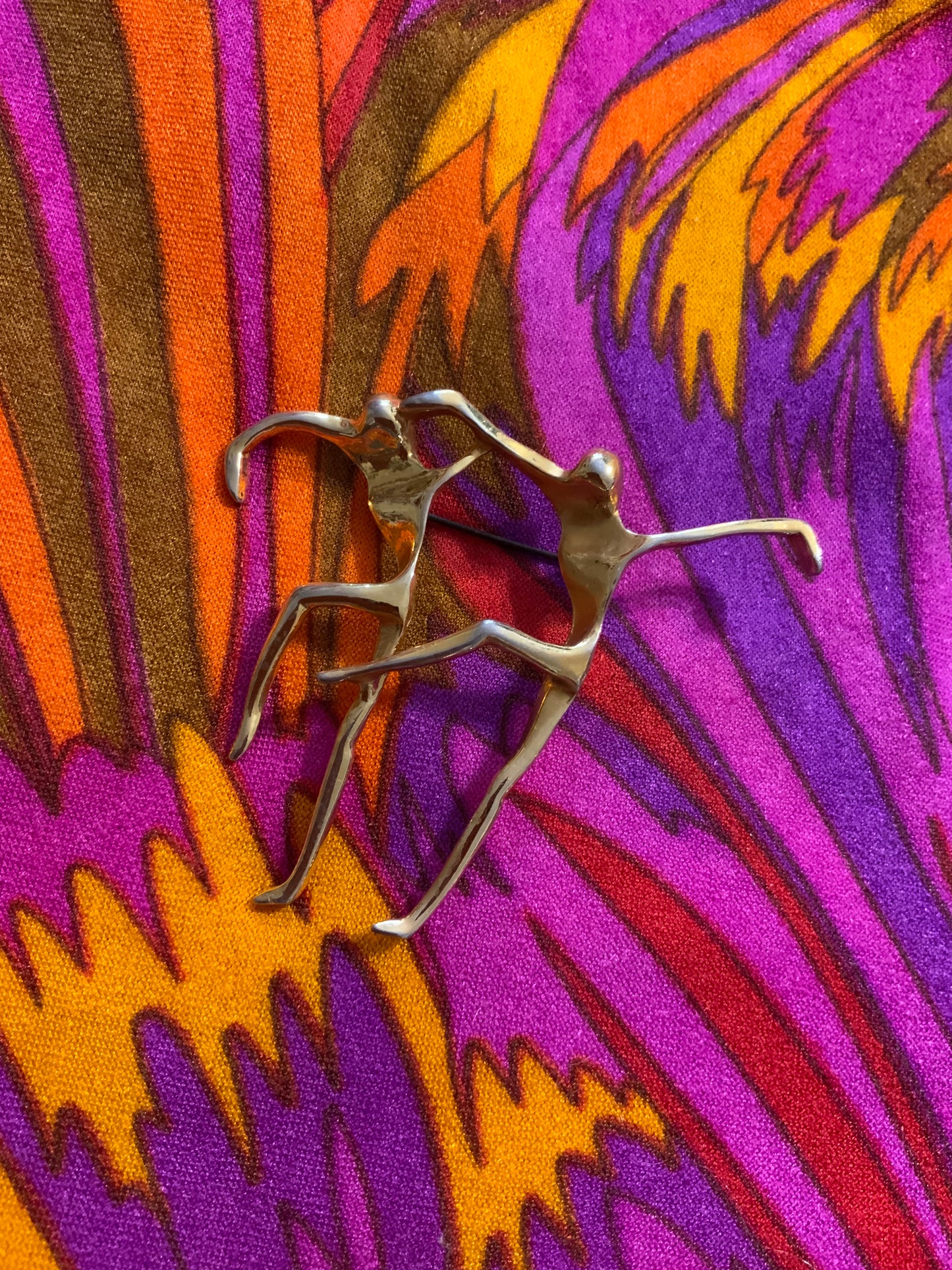 Très Grande Broche Vintage Charles Jourdan Personnages