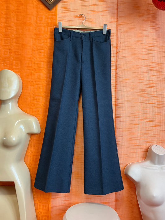 Pantalon Flare Laine peignée Deadstock Vintage 1970 Eural France- T34/36