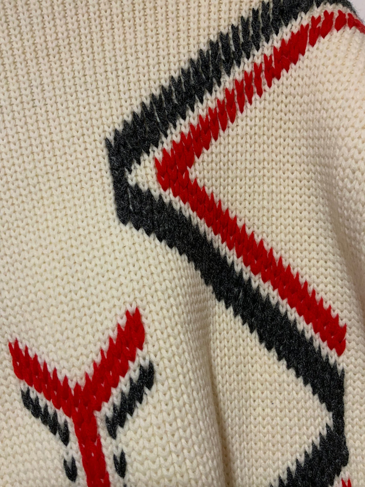 Gros Pull tricoté Laine Vintage Pépite