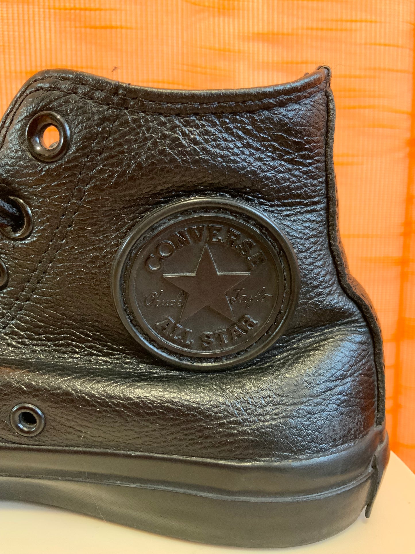 Baskets Converses All Star Montantes Vintage 2000’ Cuir noir- T37