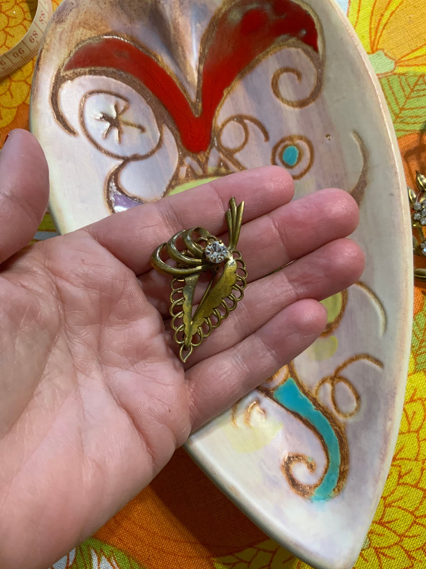 Broche Ancienne Art deco Vintage